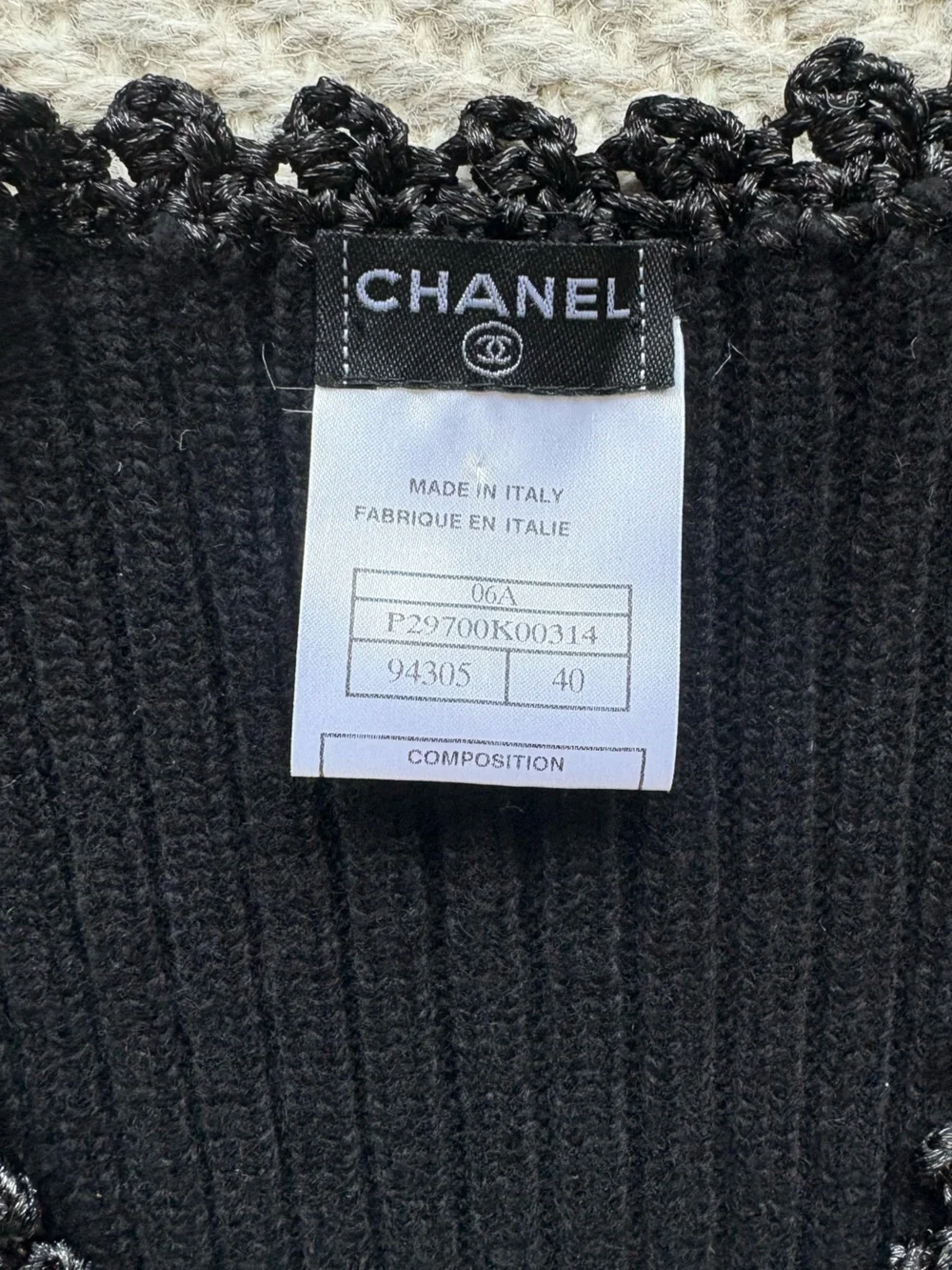 Chanel Cashmere blend Vest 40